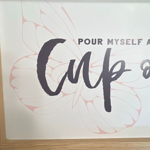 NEW DOLLY PARTON Cup Of Ambition Framed Wood Sign 20” x 8” Collectible Decor NWT - Picture 6 of 7